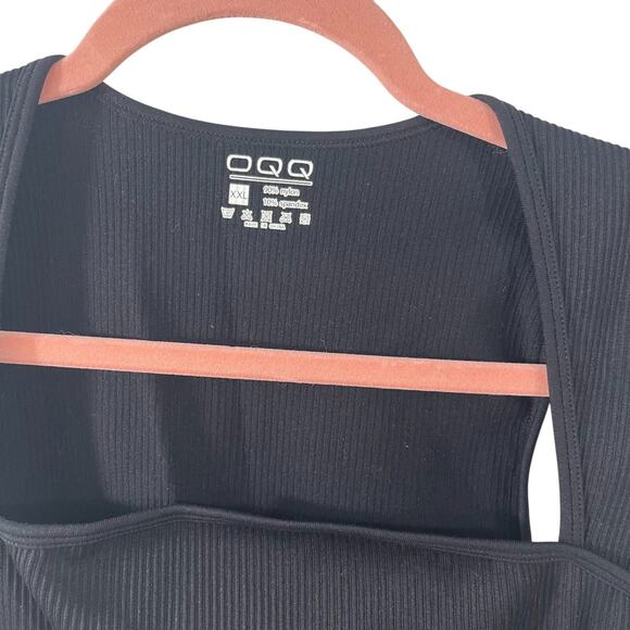 Strappy Square Neck Sleeveless Tummy Control Bodysuits Sz XXL Shapewear Snaps - Picture 3 of 4